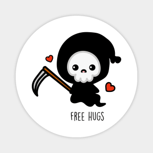 Free hugs grim reaper Magnet